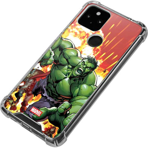 Marvel Avengers Assemble Hulk Google Pixel 5 Clear Case